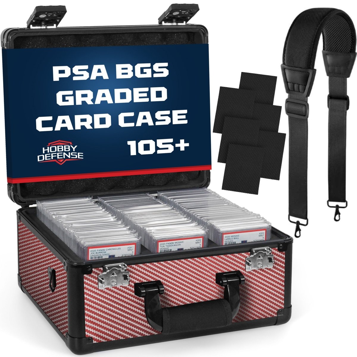 3 Row - Graded Card Case - Holds Up To 105 Slabs - Hobby Defense -