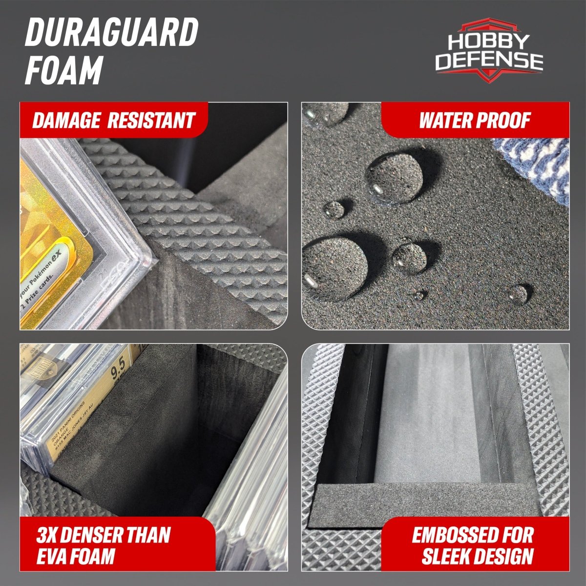 3 Row - Graded Card Case - Holds Up To 105 Slabs - Hobby Defense -