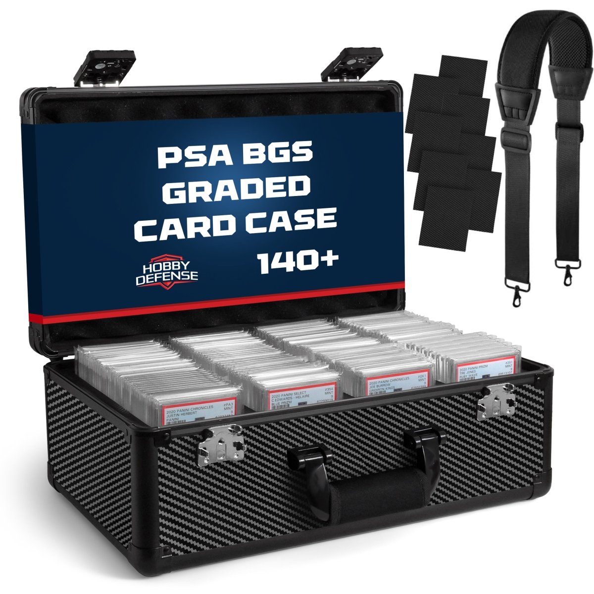 4 Row - Graded Card Case - Holds Up To 140 Slabs - Hobby Defense -