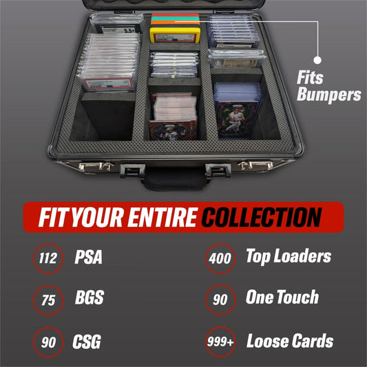 3 Row - Graded Card Case - Holds Up To 112 Slabs - Hobby Defense - 