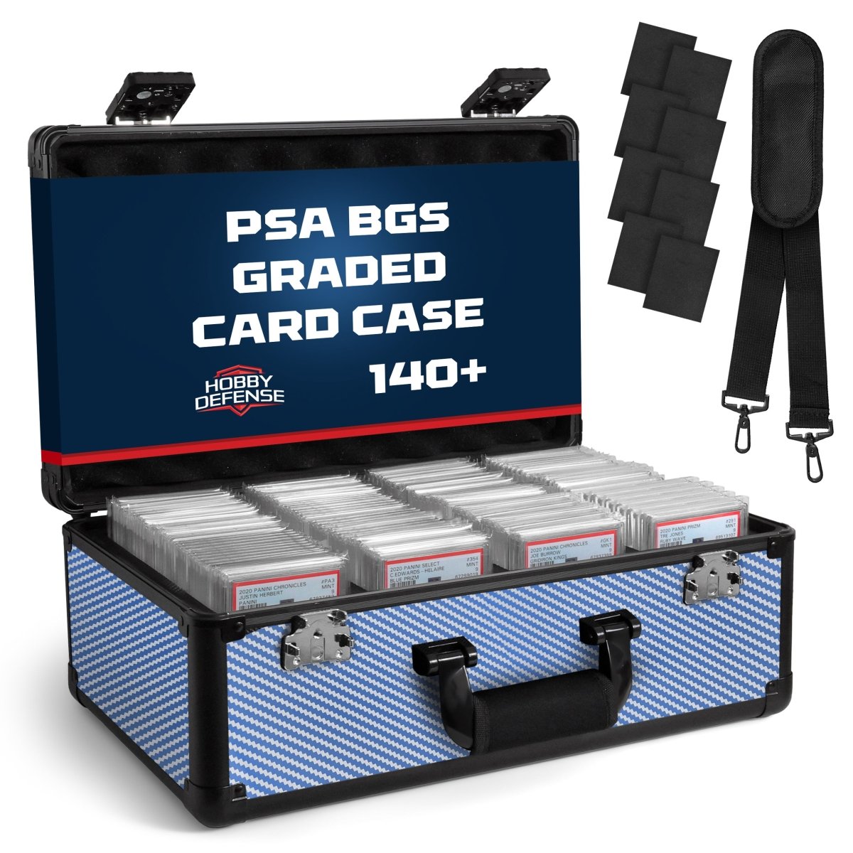 Hobby Defense Graded Card Case, 4 Row Graded Card Storage Box, Trading Card Case, PSA Card Cases For Sports Cards Case, BGS PSA Slab Case For Graded Hobby Defense Graded Card Case, 4 Row Graded Card Storage Box, Trading Card Case, PSA Card Cases For Sports Cards Case, BGS PSA Slab Case For Graded