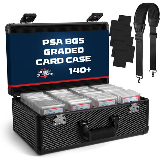 4 Row - Graded Card Case - Holds Up To 140 Slabs - Hobby Defense - 