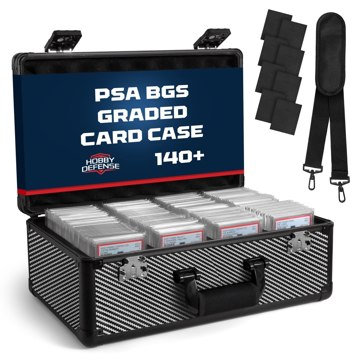 Hobby Defense Graded Card Case, 4 Row Graded Card Storage Box, Trading Card Case, PSA Card Cases For Sports Cards Case, BGS PSA Slab Case For Graded Hobby Defense Graded Card Case, 4 Row Graded Card Storage Box, Trading Card Case, PSA Card Cases For Sports Cards Case, BGS PSA Slab Case For Graded