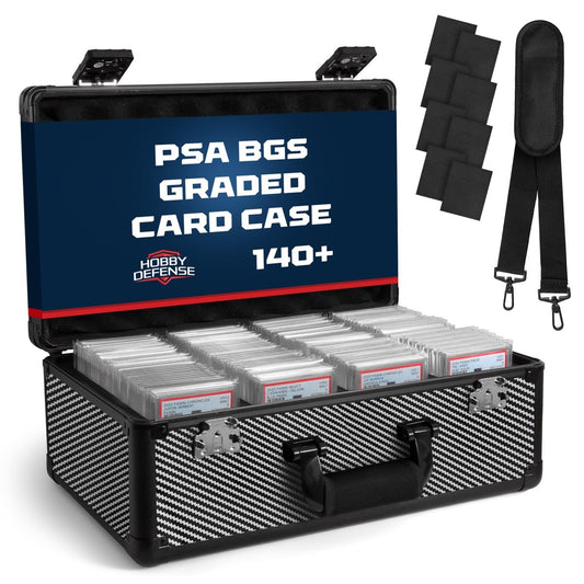 4 Row - Graded Card Case - Holds Up To 140 Slabs - Hobby Defense - 