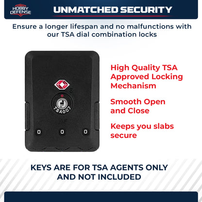 2 Row - Graded Card Case - Holds Up To 70 Slabs