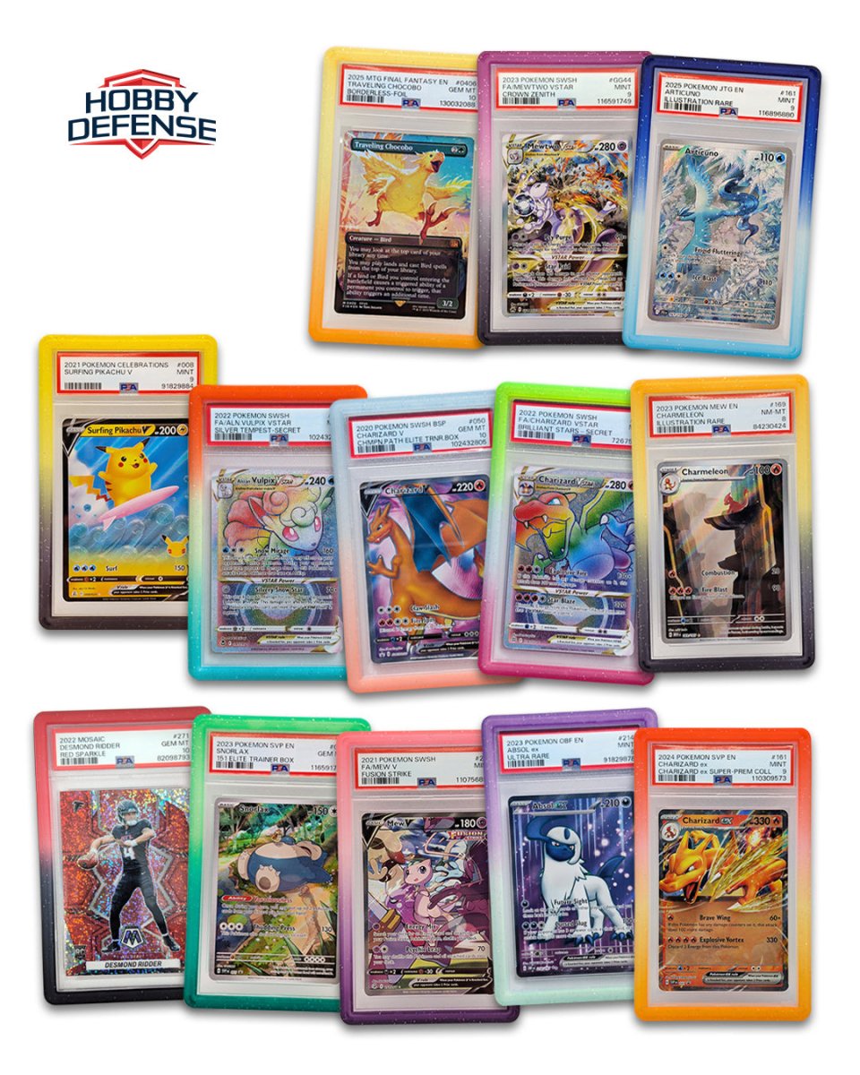 PSA Gradient Slab Bumpers, Stackable, Easy to Remove Notch - Hobby Defense - Slab Bumper