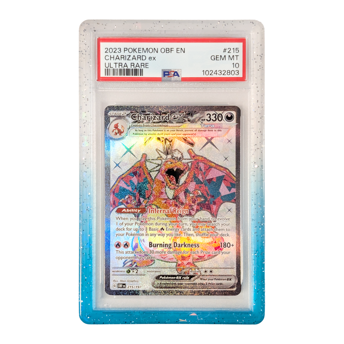 PSA Slab Guard - Jewel - Cracked Ice - Hobby Defense - Slab Bumper