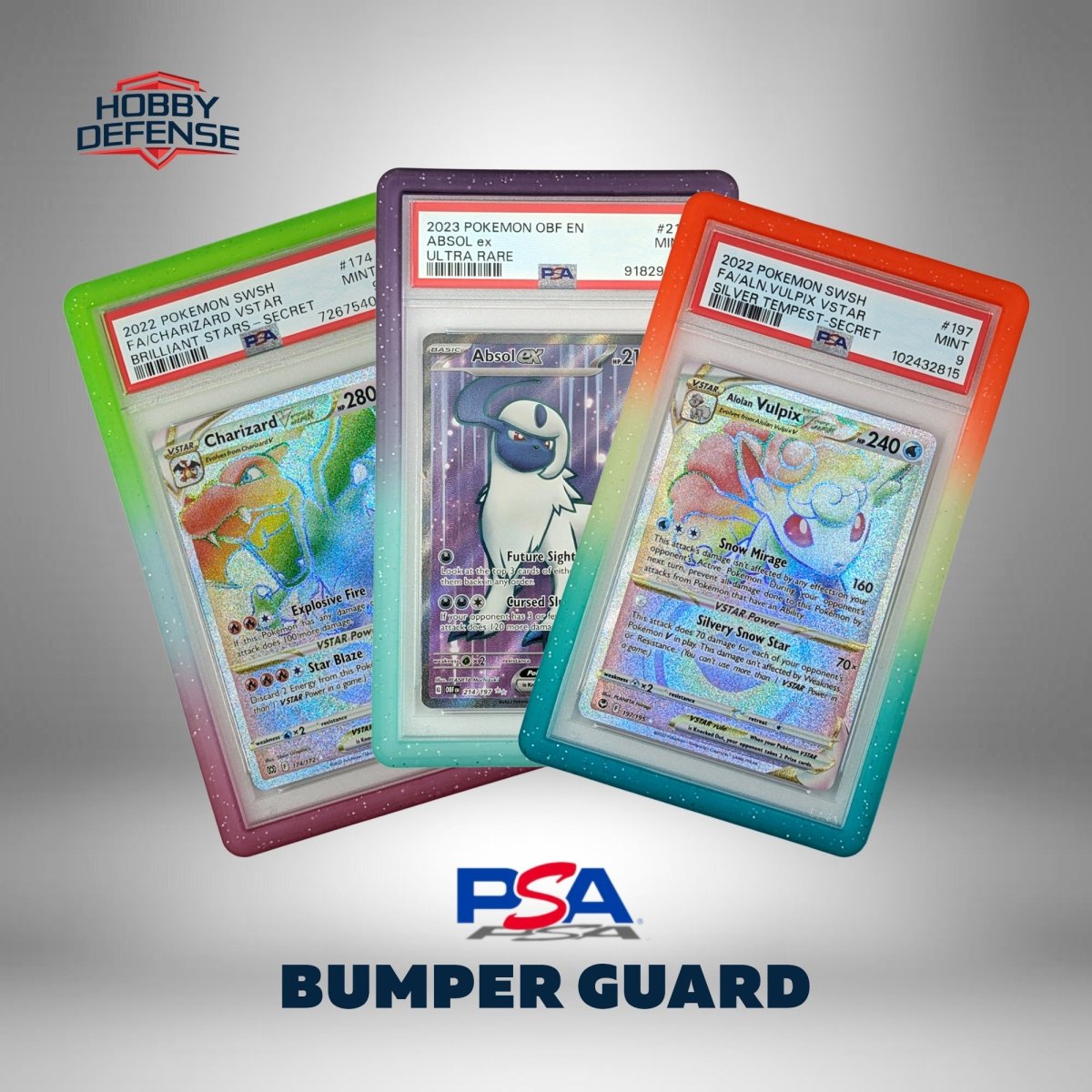 PSA - TPU - Gradient Slab Bumpers - 1PK - Hobby Defense - Slab Bumper