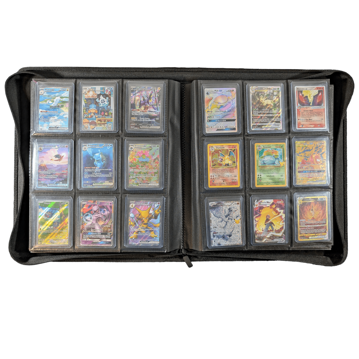 card binder for top loaders Trading Card Binder 9-Pocket Holds 324 Cards Pink